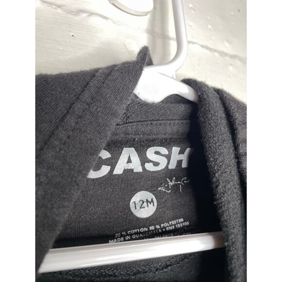 Johnny Cash 12 Month Pull Over Hoodie Baby Band Sweatshirt - Picture 2 of 3